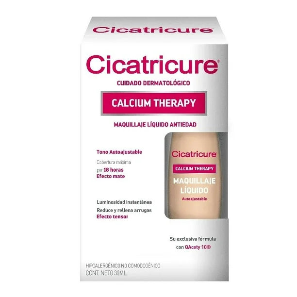 Base de maquillaje líquida Cicatricure con terapia de calcio (30 ml)