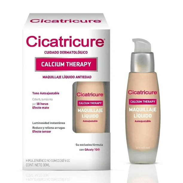 Base de maquillaje líquida Cicatricure con terapia de calcio (30 ml)