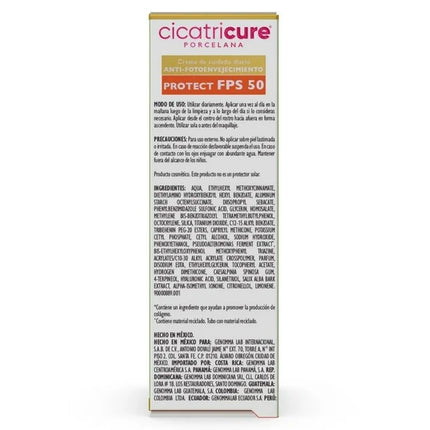 Cicatricure Porcelana Crema Facial Protectora Diaria SPF 50 – 40g