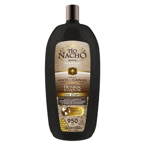 Tío Nacho Toning Shampoo Anti-Hair Loss with Egyptian Henna – 950 mL