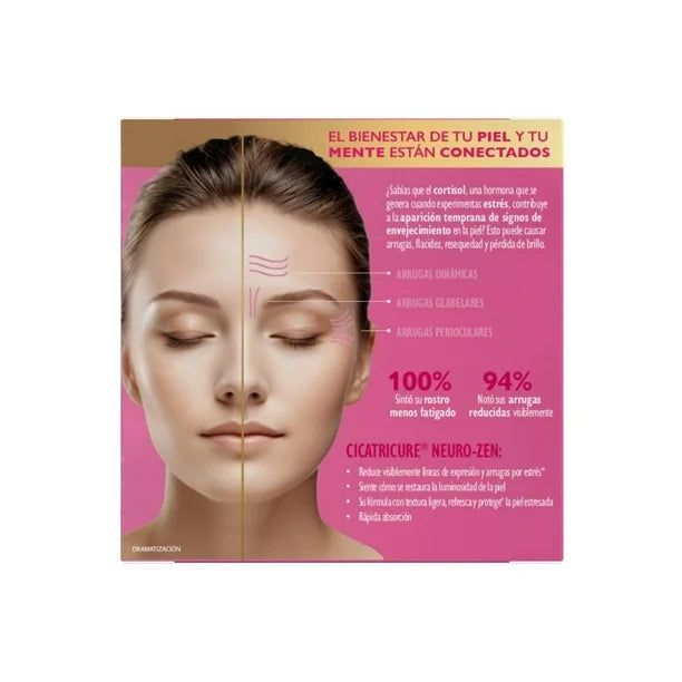 Crema facial antiarrugas Cicatricure Neuro Zen 50 g - Reducción de arrugas