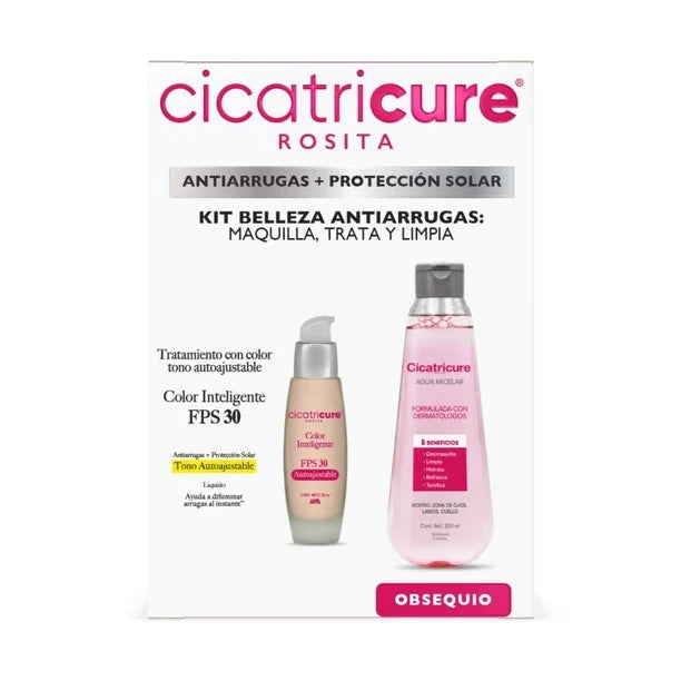 Cicatricure Anti-Wrinkle Beauty Kit – Tinted Treatment 30ml + Micellar Water 200ml