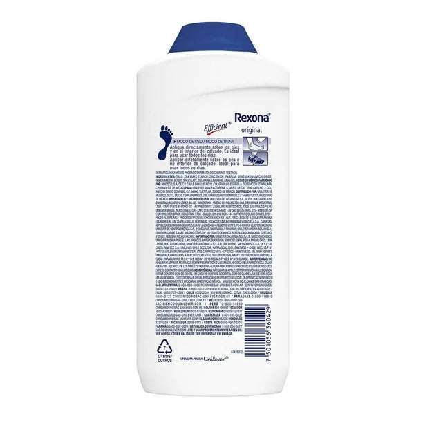 Rexona Efficient Foot Deodorant Talcum Powder – Original, 200 g
