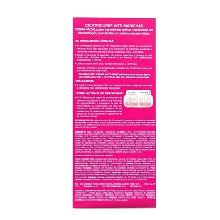 Crema facial antimanchas Cicatricure 50 g: ilumina y unifica el tono de la piel