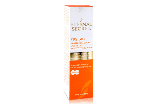 Facial and Body Sunscreen "SPF 50+ 125g Eternal Secret