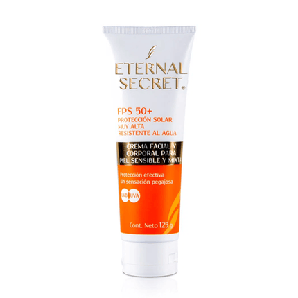 Facial and Body Sunscreen "SPF 50+ 125g Eternal Secret