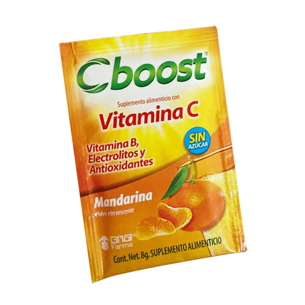 Ácido ascórbico 300 mg – Sabor a mandarina – 10 sobres