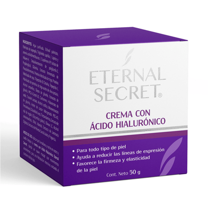 Facial Cream with Hyaluronic Acid for All Skin Types Eternal Secret 50g