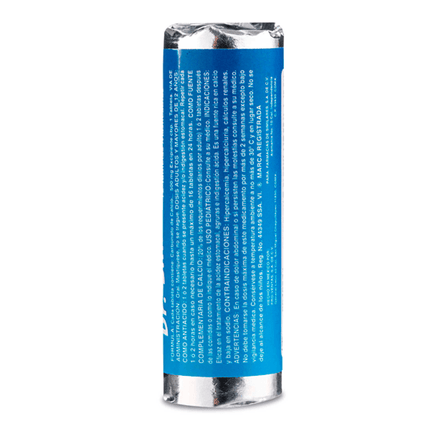 Carbonato de calcio 12 comprimidos masticables, sabor menta