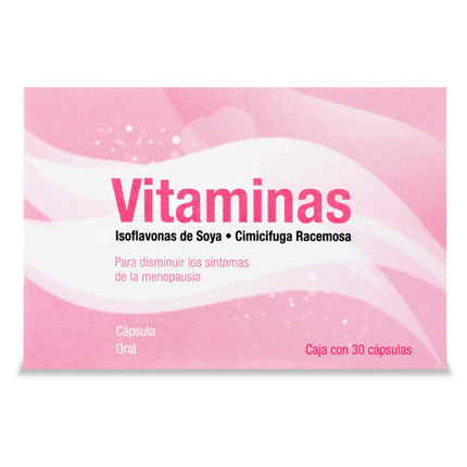 Cimicifuga Racemosa / Vitamins / Soy Isoflavones – 30 Softgel Capsules