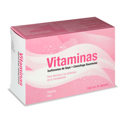 Cimicifuga Racemosa / Vitamins / Soy Isoflavones – 30 Softgel Capsules