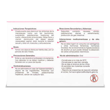 Cimicifuga Racemosa / Vitamins / Soy Isoflavones – 30 Softgel Capsules