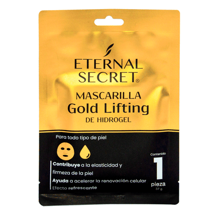 Mascarilla facial dorada Eternal Secret