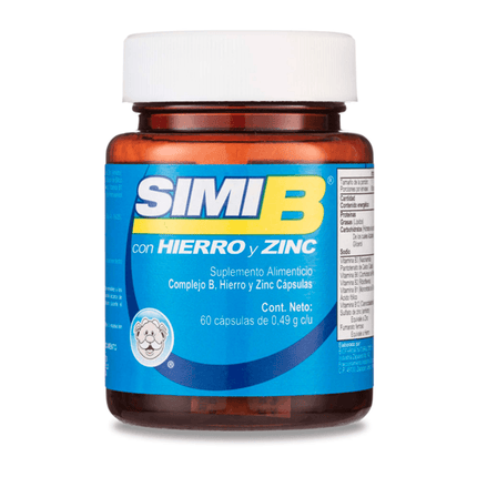 Simi B Iron and Zinc – 60 Capsules
