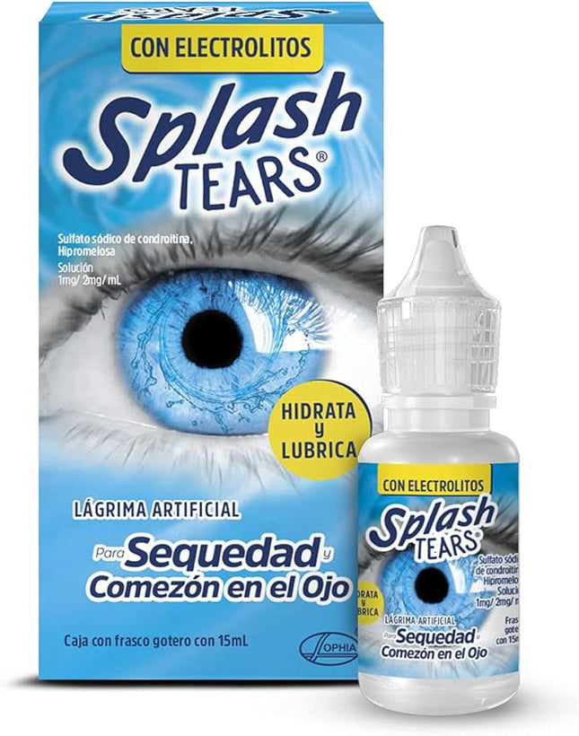 Splash Tears 15 ml: Lágrimas artificiales para la sequedad y picazón en los ojos