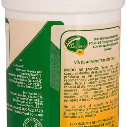 Magnesium Chloride Plus 650 mg, 60 Capsules