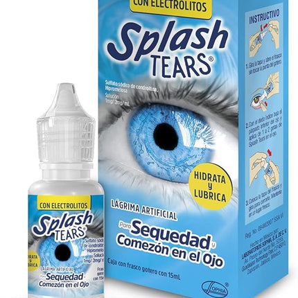 Splash Tears 15 ml: Lágrimas artificiales para la sequedad y picazón en los ojos