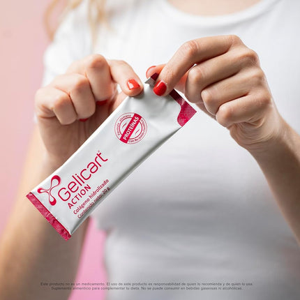 Gelicart Action® Hydrolyzed Collagen Powder – 30 Packets (20g Each)