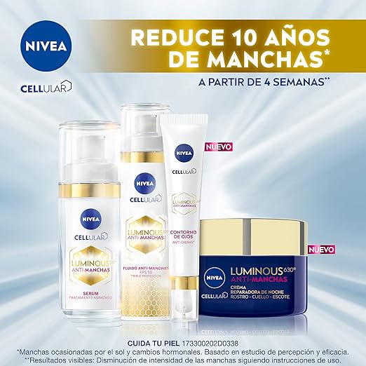 NIVEA Luminous 630 Kit Anti-Manchas – Rutina Facial Completa (4 Piezas)
