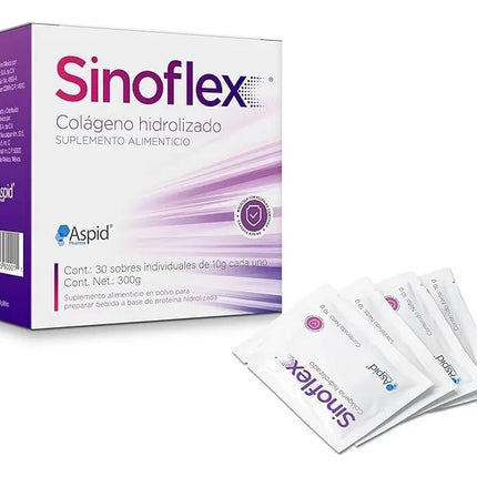 Sinoflex® Hydrolyzed Collagen Powder – 30 Packets (10g Each) – Unflavored