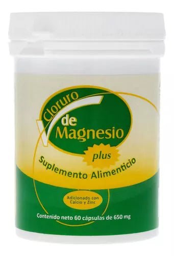 Magnesium Chloride Plus 650 mg, 60 Capsules