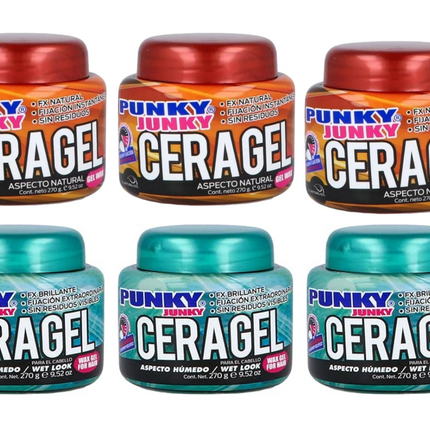 Ceragel Punky Junky + Ceragel Fijación Instantánea – Combo 270 g