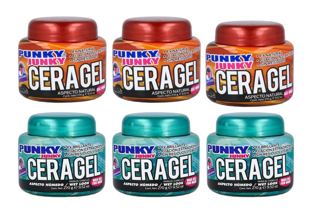 Ceragel Punky Junky + Ceragel Fijación Instantánea – Combo 270 g