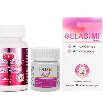Gelasimi Forte + Gelasimi + Simi Colágeno – 3 Pack