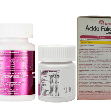 Gelasimi Forte + Simi Colágeno + Ácido Fólico Materfol – 3 Pack