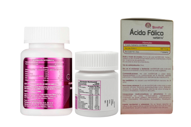 Gelasimi Forte + Simi Colágeno + Ácido Fólico Materfol – 3 Pack