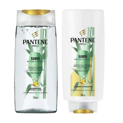 Pantene Pro-V Bambú Nutre y Crece-Combo 750 ml + 700 ml