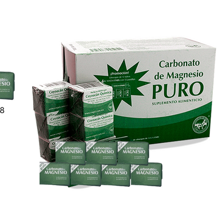 Carbonato de Magnesio Puro – Pack of 12